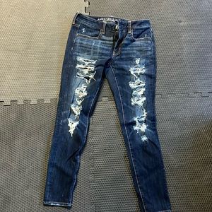 American eagle super stretch skinny jeans size 6